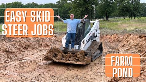 skid steer pond|farm pond youtube.